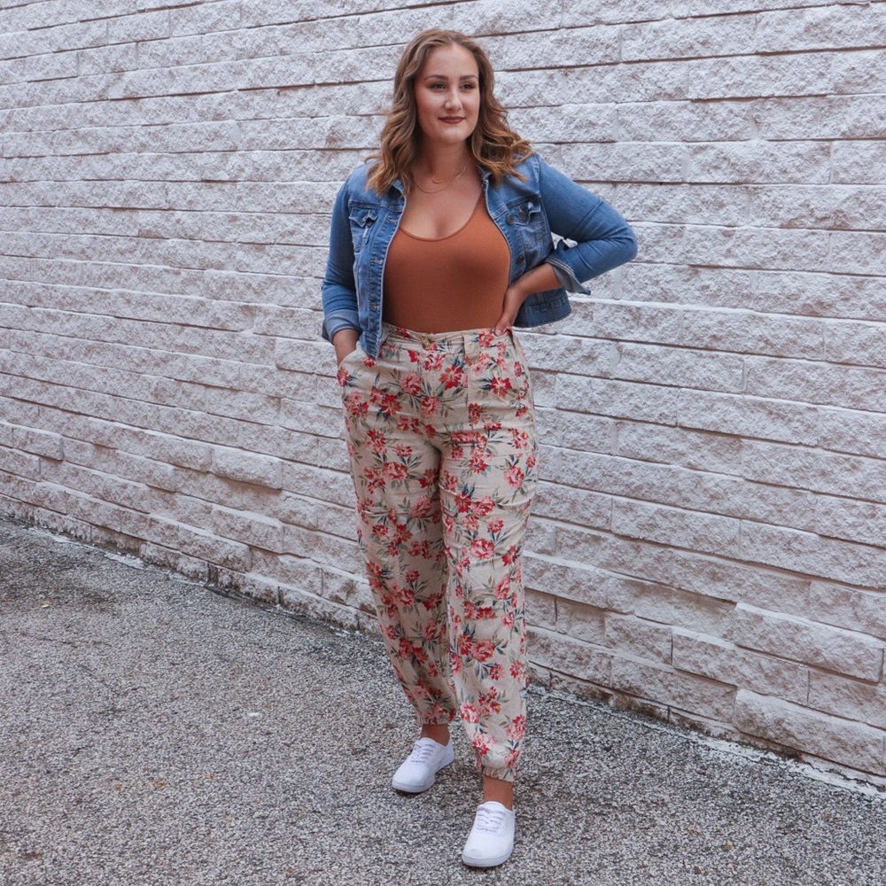 Floral Utility Pants